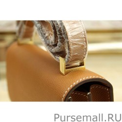 Replicas Hermes Constance Bag In Brown Epsom Leather