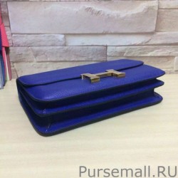 Replica Hermes Constance Elan Bag In Electric Blue Epsom Leather