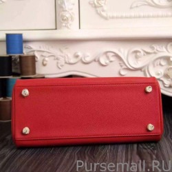 Top Quality Hermes Kelly Bag In Red Epsom Leather