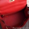 Top Quality Hermes Kelly Bag In Red Epsom Leather