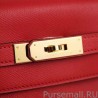Top Quality Hermes Kelly Bag In Red Epsom Leather