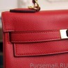 Top Quality Hermes Kelly Bag In Red Epsom Leather