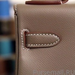 Copy Hermes Kelly Bag In Etain Epsom Leather