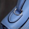 Luxury Hermes Kelly Bag In Celeste Epsom Leather