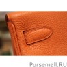 Designer Hermes Kelly Bag 28,32CM In Orange Clemence Leather