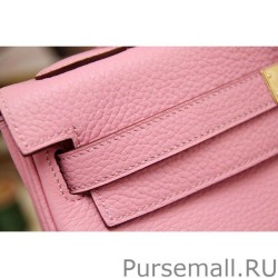 Luxury Hermes Kelly Bag 28,32CM In Pink Clemence Leather