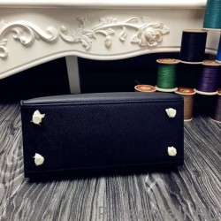 High Quality Hermes Kelly 20cm Bag In Black Epsom Leather