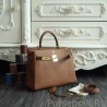 AAA+ Hermes Kelly Bag 28,32CM In Brown Clemence Leather