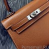 Copy Hermes Kelly 20cm Bag In Brown Epsom Leather