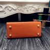 7 Star Hermes Kelly 20cm Bag In Orange Epsom Leather