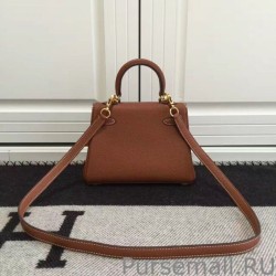 Top Hermes Kelly 20cm Bag In Brown Clemence Leather