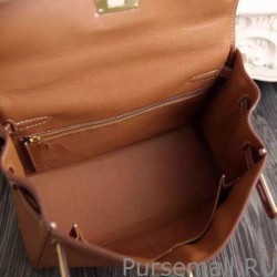 7 Star Hermes Kelly Bag In Brown Epsom Leather