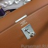 7 Star Hermes Kelly Bag In Brown Epsom Leather