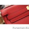 Best Hermes Kelly Bag In Red Clemence Leather