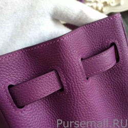 1:1 Mirror Hermes Birkin 30cm 35cm Bag In Purple Clemence Leather