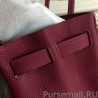 Knockoff Hermes Birkin 30cm 35cm Bag In Bordeaux Clemence Leather