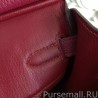 Knockoff Hermes Birkin 30cm 35cm Bag In Bordeaux Clemence Leather
