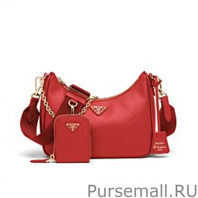 Cheap Prada Re-Edition 2005 Saffiano leather bag 1BH204 Red