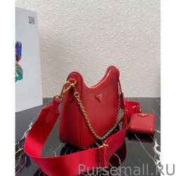 Cheap Prada Re-Edition 2005 Saffiano leather bag 1BH204 Red