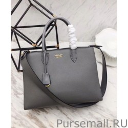 Best Prada Bibliotheque Bag 1A153 Gray