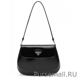 Inspired Prada Cleo brushed leather shoulder bag with flap 1BD311