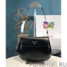 Inspired Prada Cleo brushed leather shoulder bag with flap 1BD311