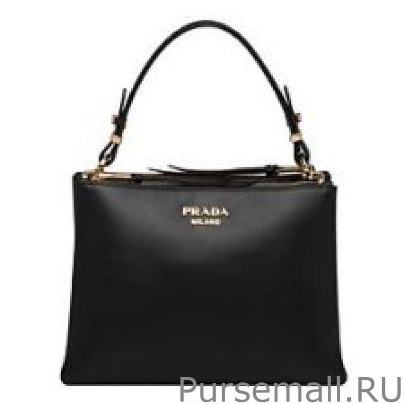 Copy Prada Deux small bag 1BA234 Black