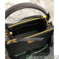 Copy Prada Deux small bag 1BA234 Black