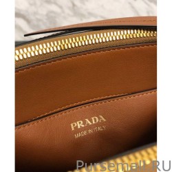 Perfect Prada Deux small bag 1BA234 Coffee