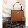 Perfect Prada Deux small bag 1BA234 Coffee