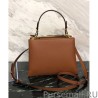 Perfect Prada Deux small bag 1BA234 Coffee