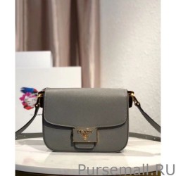 Perfect Prada Embleme Saffiano Leather Bag 1BD217 Gray