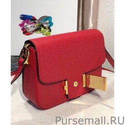 Top Quality Prada Embleme Saffiano Leather Bag 1BD217 Red