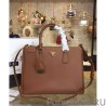 Fashion Prada Galleria Soft Leather Tote Bag 1BA274 Coffee