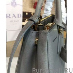 Inspired Prada Galleria Soft Leather Tote Bag 1BA274 Gray