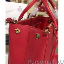 Best Prada Galleria Soft Leather Tote Bag 1BA274 Red