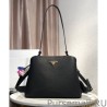 UK Prada Matinee mini bag 1BA282 Black