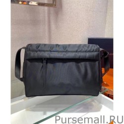 Cheap Prada Medium padded nylon shoulder bag 1BD255 Black