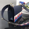 Copy Prada Esplanade Saffiano Shoulder Bag Dark Blue