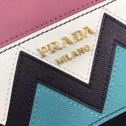 Top Quality Prada Esplanade Saffiano Shoulder Bag Pink
