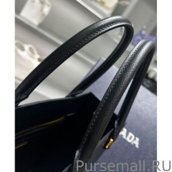 Best Prada Medium Saffiano Leather Handbag 1BA337 Black