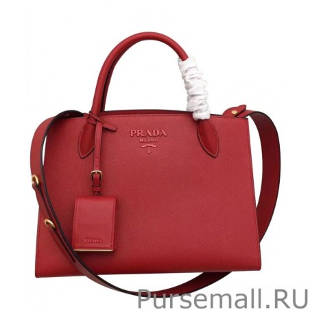 Top Quality Prada Monochrome Bag 1BA155 Red