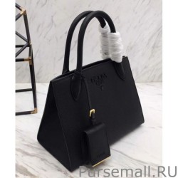 Top Quality Prada Monochrome Saffiano Leather Bag 1BA156 Black