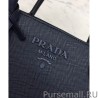 Top Quality Prada Monochrome Saffiano Leather Bag 1BA156 Dark Blue