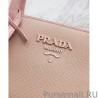 Top Prada Monochrome Saffiano Leather Bag 1BA156 Pink