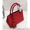 7 Star Prada Monochrome Saffiano Leather Bag 1BA156 Red