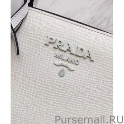 1:1 Mirror Prada Monochrome Saffiano Leather Bag 1BA156 White