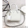 1:1 Mirror Prada Monochrome Saffiano Leather Bag 1BA156 White