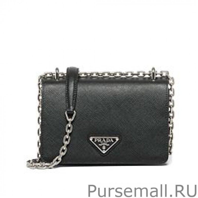 Cheap Prada Nylon and Saffiano Leather Shoulder Bag