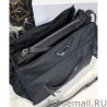 Wholesale Prada Padded nylon hobo bag 1BC128 Black